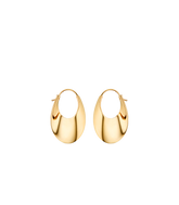 Éole Slim Hoop Earrings - 24 carat gold gilded