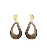 Naé Drop Earrings - Smoked glass
