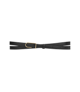 Thin Umi Belt - Black Lizard Print