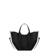 Cyme Mini - Textured Black with Ecru Stitching
