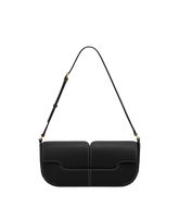 Osmo - Smooth Black with Ecru Stitching