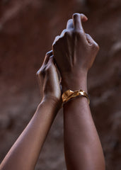Éole Cuff - 24 carat gold gilded