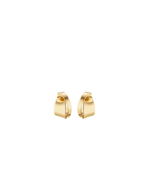 Éole Curled Earrings - 24 carat gold-gilded