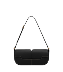 Osmo - Smooth Black with Ecru Stitching